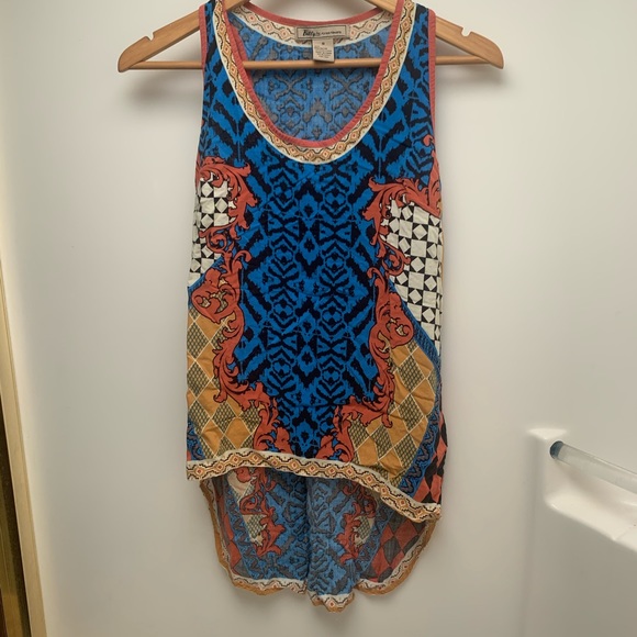 Billy by Flying Tomato Boho Print Festival Top S - Picture 1 of 8